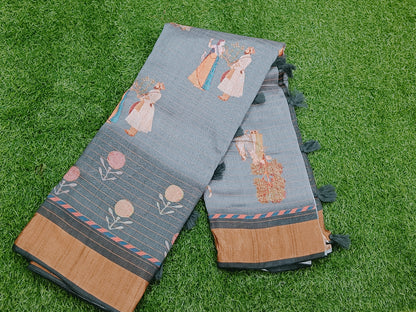 Multicolor Pichwai Saree 01