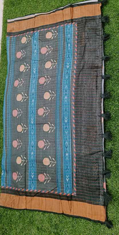 Multicolor Pichwai Saree 01