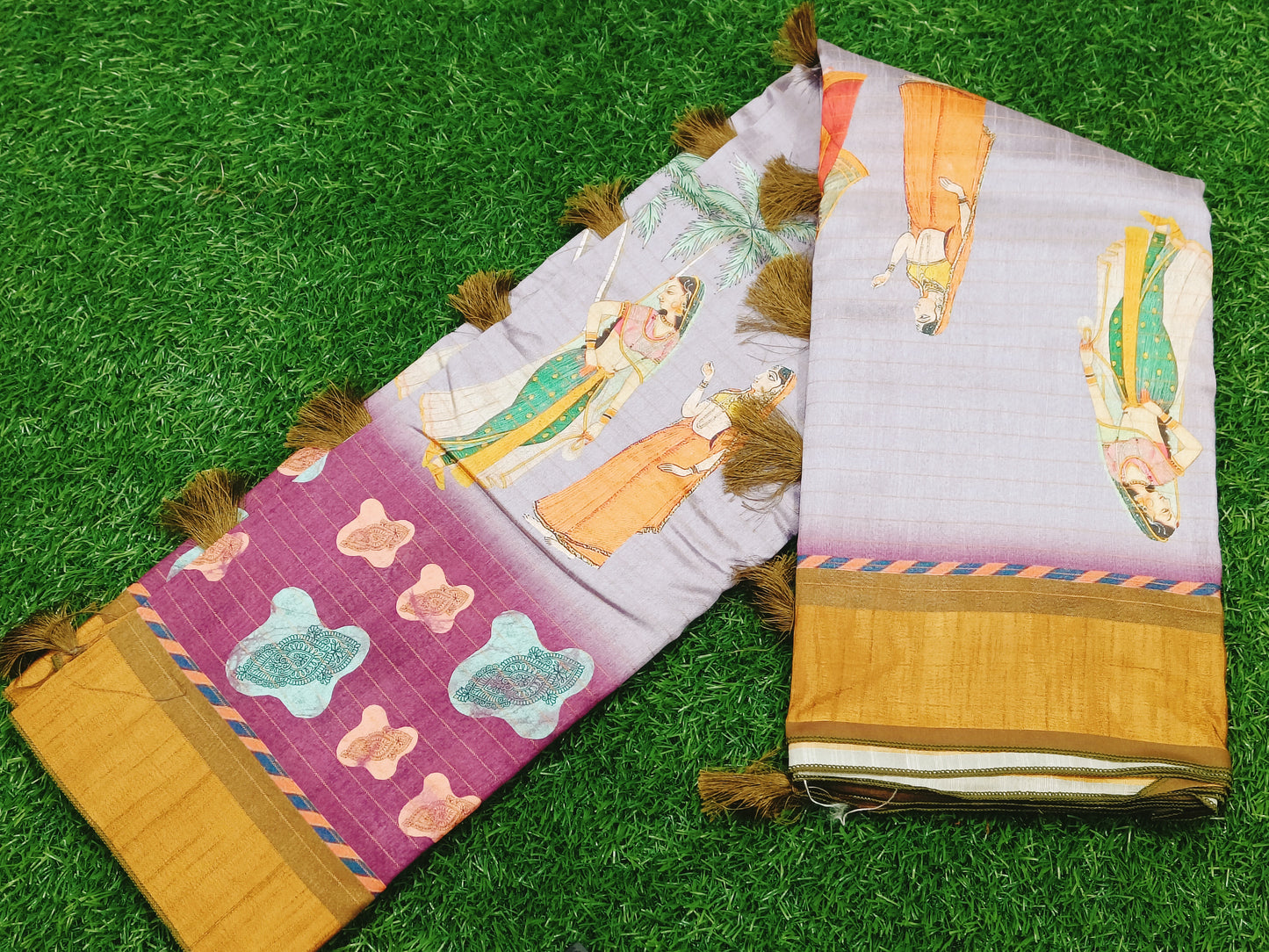 Multicolor Pichwai Saree 04