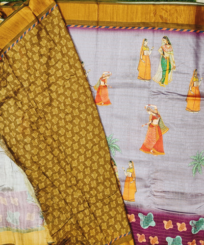 Multicolor Pichwai Saree 04